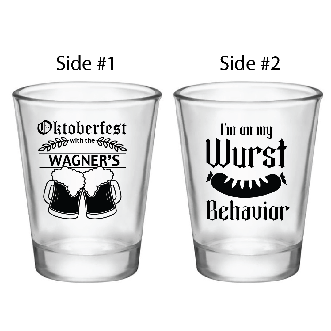 One Shot, Shot Glass, Measurements on side