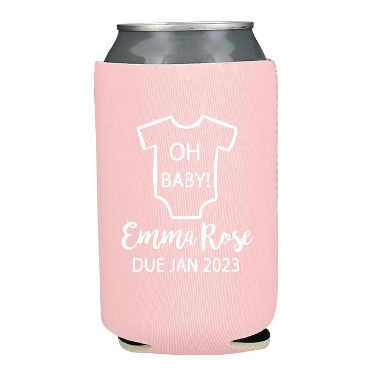 Baby Girl Gender Reveal Koozie For Baby Shower