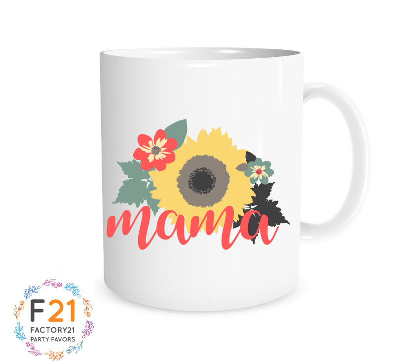 Personalized sunflower mom mug, raising wildflowers, mom mug with names –  Factory21 Store