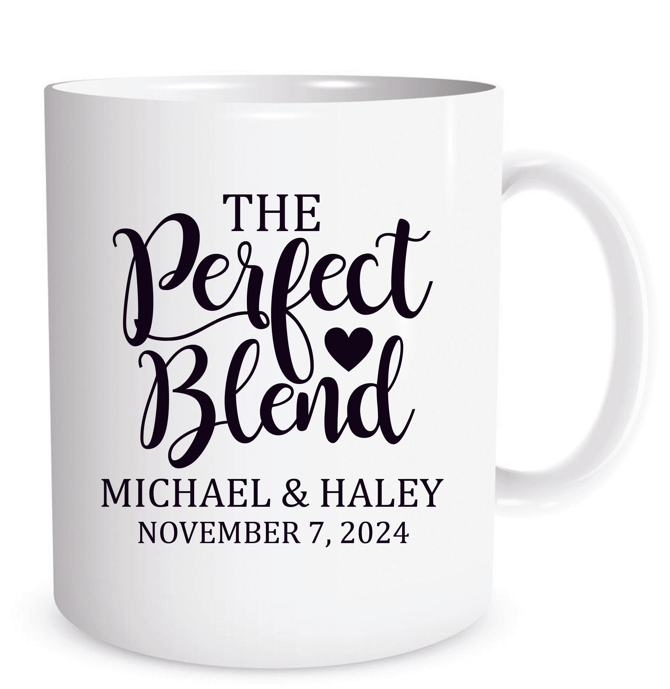 The perfect blend wedding favors, bulk wedding coffee mugs, personalized  wedding mugs – Factory21 Store
