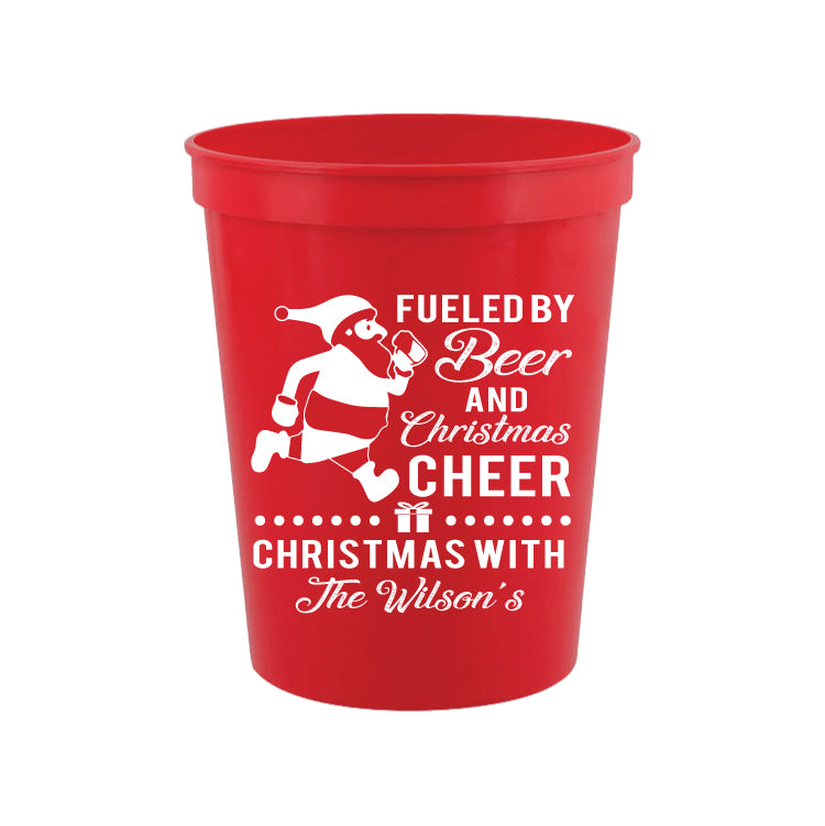 Personalized Christmas Party Stadium Cups