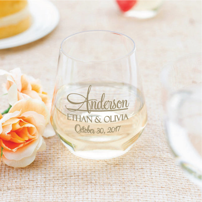 24pcs Personalized Wine Glass 12oz - All You Need is Love Motif - Wedding Wine selling Glasses - Wedding Favors - Party Favors Glasses - Favors