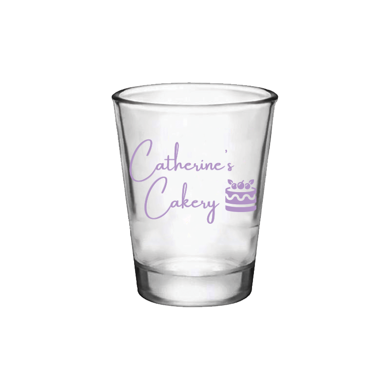 1.75oz Clear Shot Glasses Printed with your logo/design