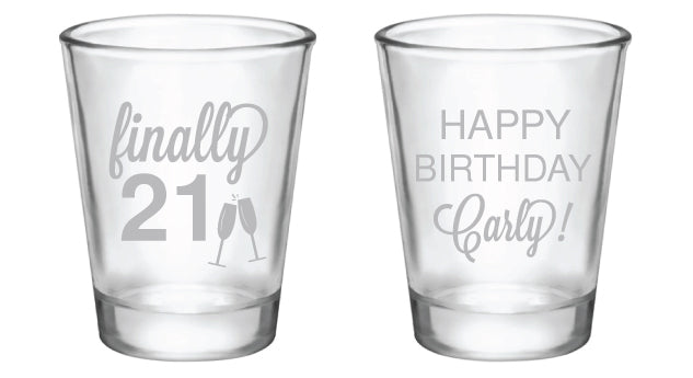 Personalized 21st birthday cups, finally 21, 21st birthday party favors –  Factory21 Store