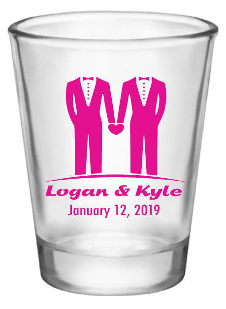 Frosted Double-Sided Shot store Glass #142F - Cheers to The Mr and Mrs - Wedding Favors, Wedding Favor, Shot Glasses, Custom Favors, Wedding Decor